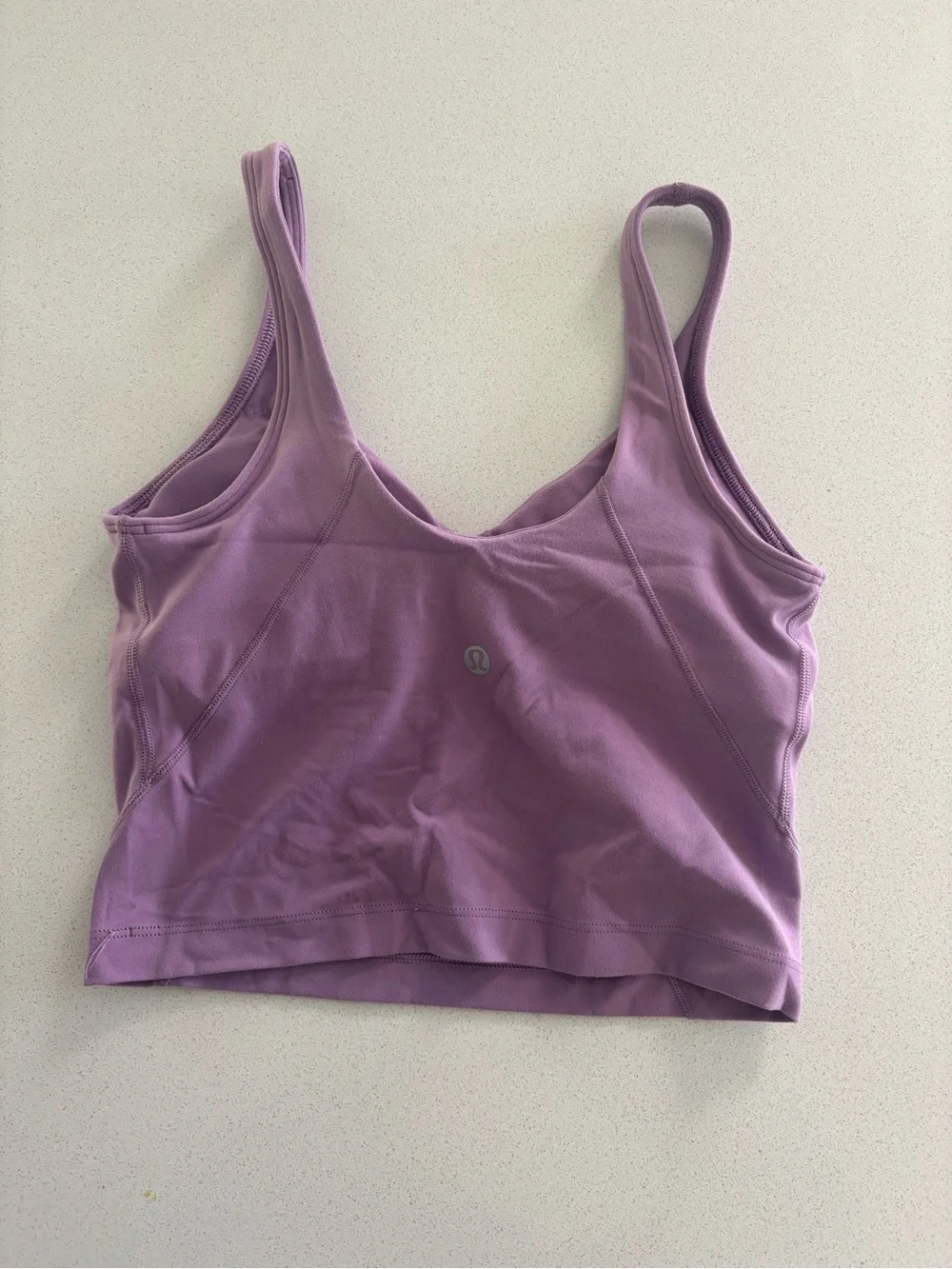 lululemon athletica Lavender V-Neck Cropped Tank